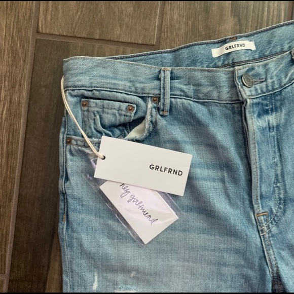 NWT GRLFRND Olivia Distressed Boyfriend Jeans 27 - Picture 7 of 14